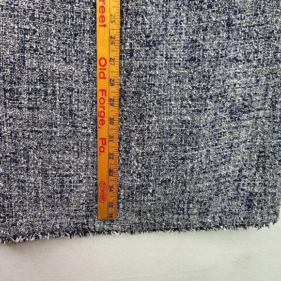 Michael Michael Kors Tweed Sleeveless Sheath Dress Blue White Zipper Size 4 - Picture 8 of 8